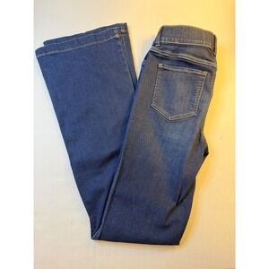 NWT SPANX 20327R Flare in Midnight Shade Pull-on Stretch Denim Jeans M x 33 ½